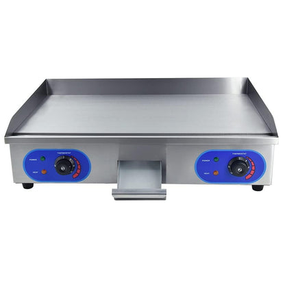 TAIMIKO 73cm Commercial Electric Griddle 4400W – Full Flat Stainless Steel