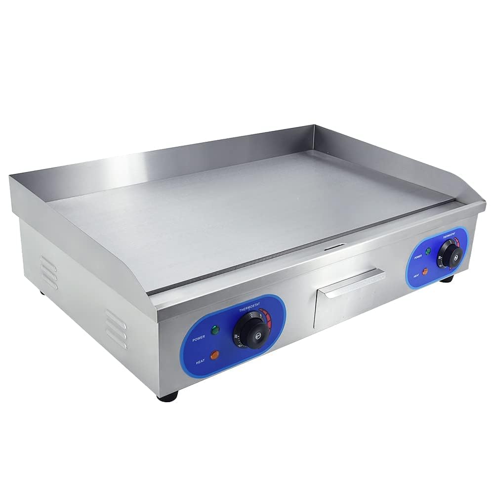 TAIMIKO 73cm Commercial Electric Griddle 4400W – Full Flat Stainless Steel