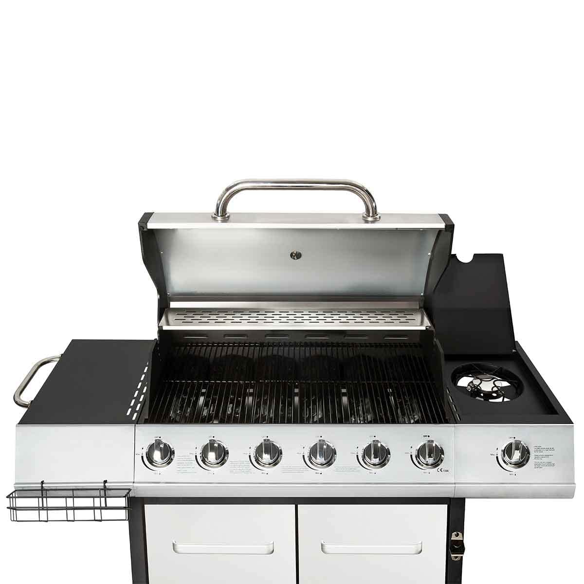 Charles Bentley 7-Burner Premium Gas BBQ with Side Burner