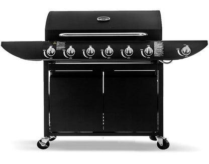 Deluxe 6+1 Burner Gas BBQ Grill with Side Burner & Storage