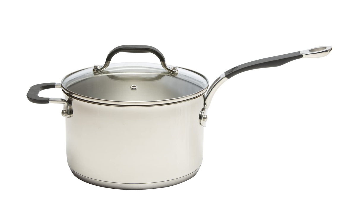 ProWare Stainless Steel 5-Piece Saucepan Set with Frying Pan
