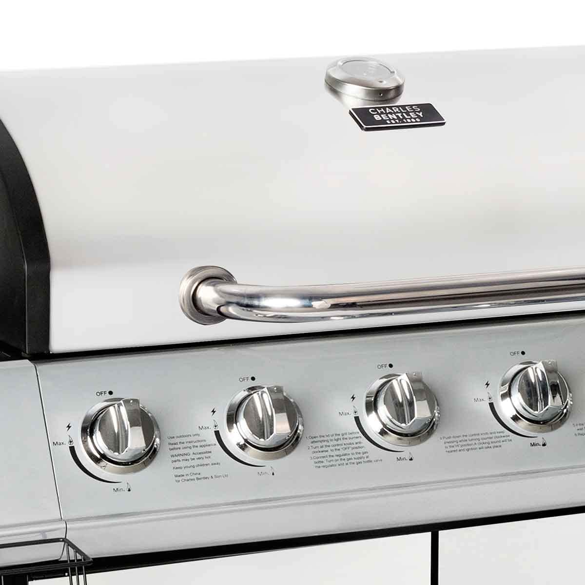 Charles Bentley 7-Burner Premium Gas BBQ with Side Burner