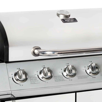 Charles Bentley 7-Burner Premium Gas BBQ with Side Burner