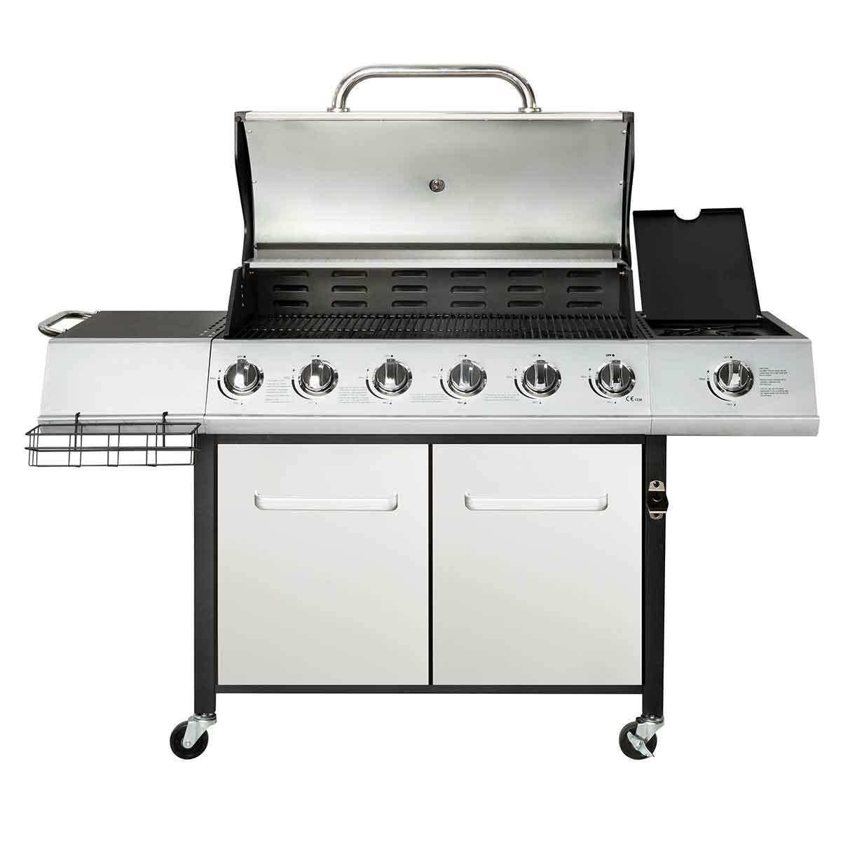 Charles Bentley 7-Burner Premium Gas BBQ with Side Burner