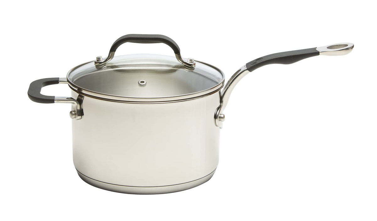 ProWare Stainless Steel 5-Piece Saucepan Set with Frying Pan