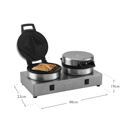 Dualit Double Contact Toaster & Toastie Maker – Stainless Steel