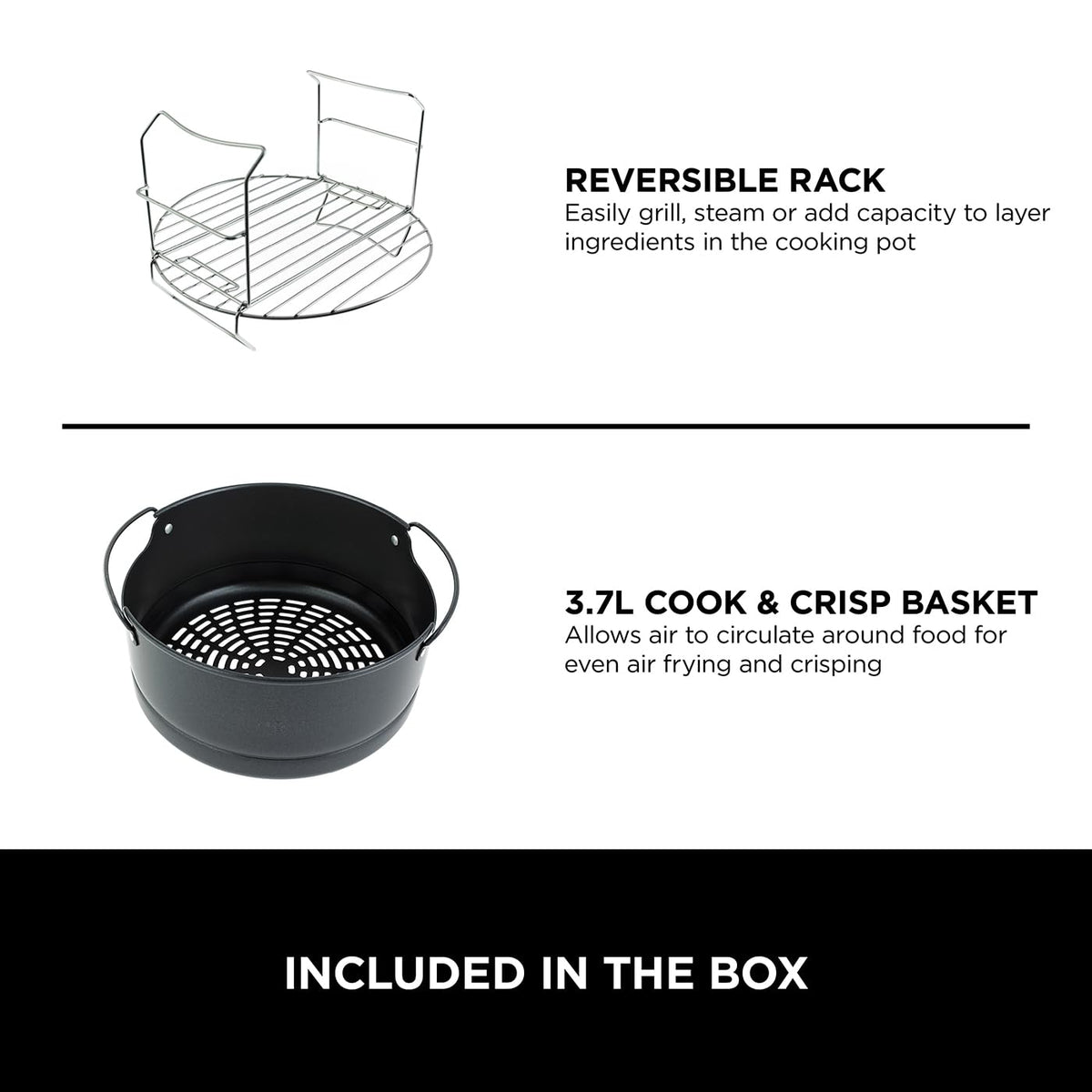 Ninja Foodi 9-in-1 Multi Cooker 6L – Pressure Cook & Air Fry – OP350UK
