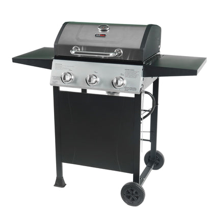 Grill Boss 3-Burner Portable Propane Gas BBQ Grill with Lid