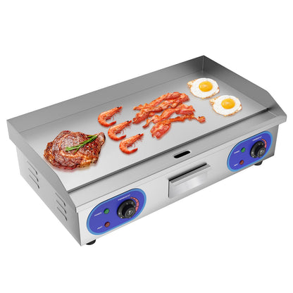 TAIMIKO 73cm Commercial Electric Griddle 4400W – Full Flat Stainless Steel