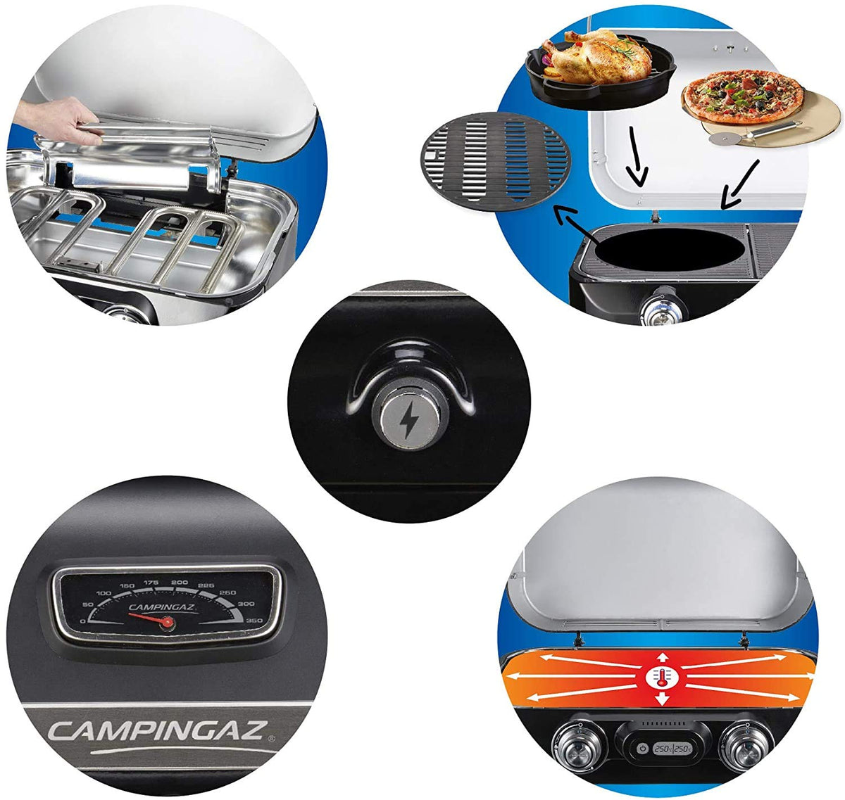 Campingaz 2100 LX Portable Table Top Gas Grill, 2 Burners