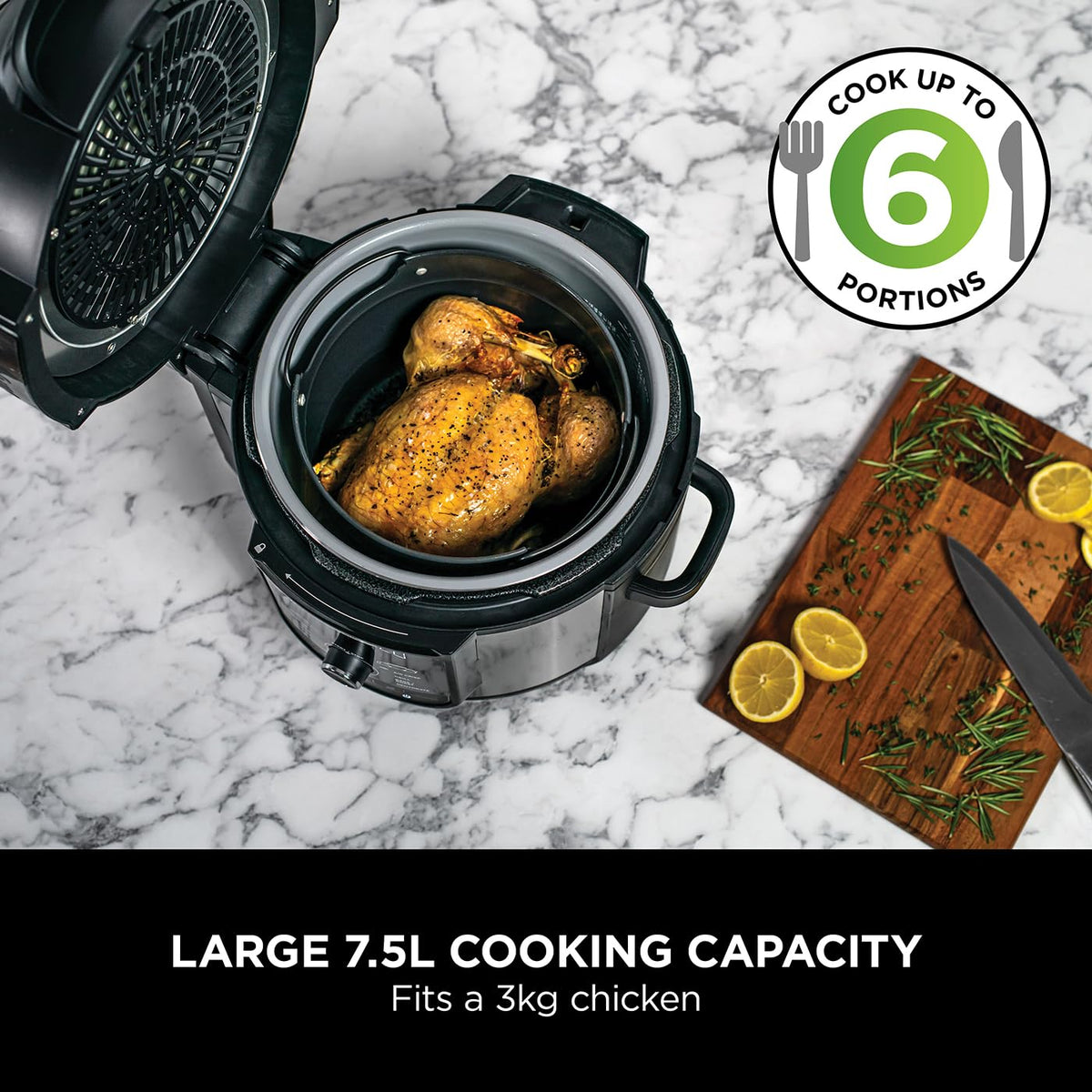Ninja Foodi MAX 9-in-1 Multi Cooker 7.5L – Pressure Cook & Air Fry