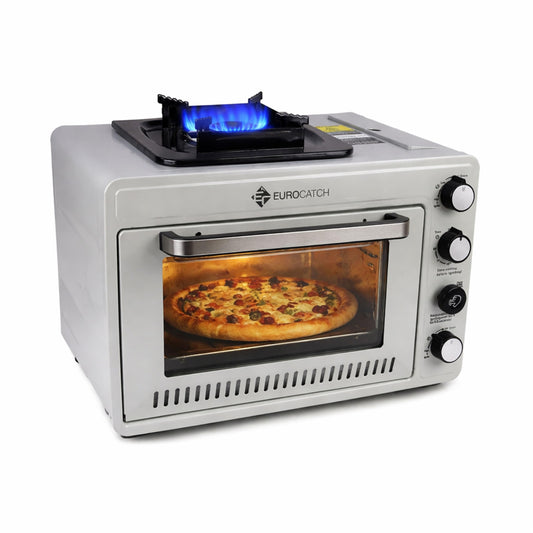 Eurocatch Portable Gas Camping Oven 25.2L – 2.1kW with Burner