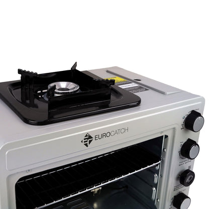 Eurocatch Portable Gas Camping Oven 25.2L – 2.1kW with Burner