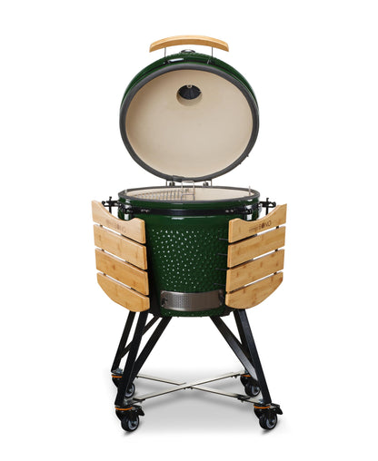 Kamado Bono 21" Ceramic Charcoal BBQ Grill & Smoker – Green