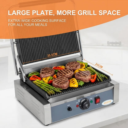 Hakka Electric Panini Press Contact Grill – 50–300°C Non-Stick