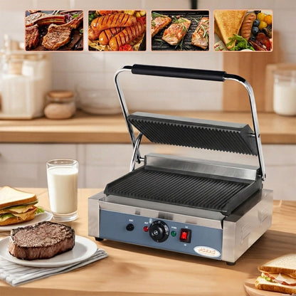 Hakka Electric Panini Press Contact Grill – 50–300°C Non-Stick