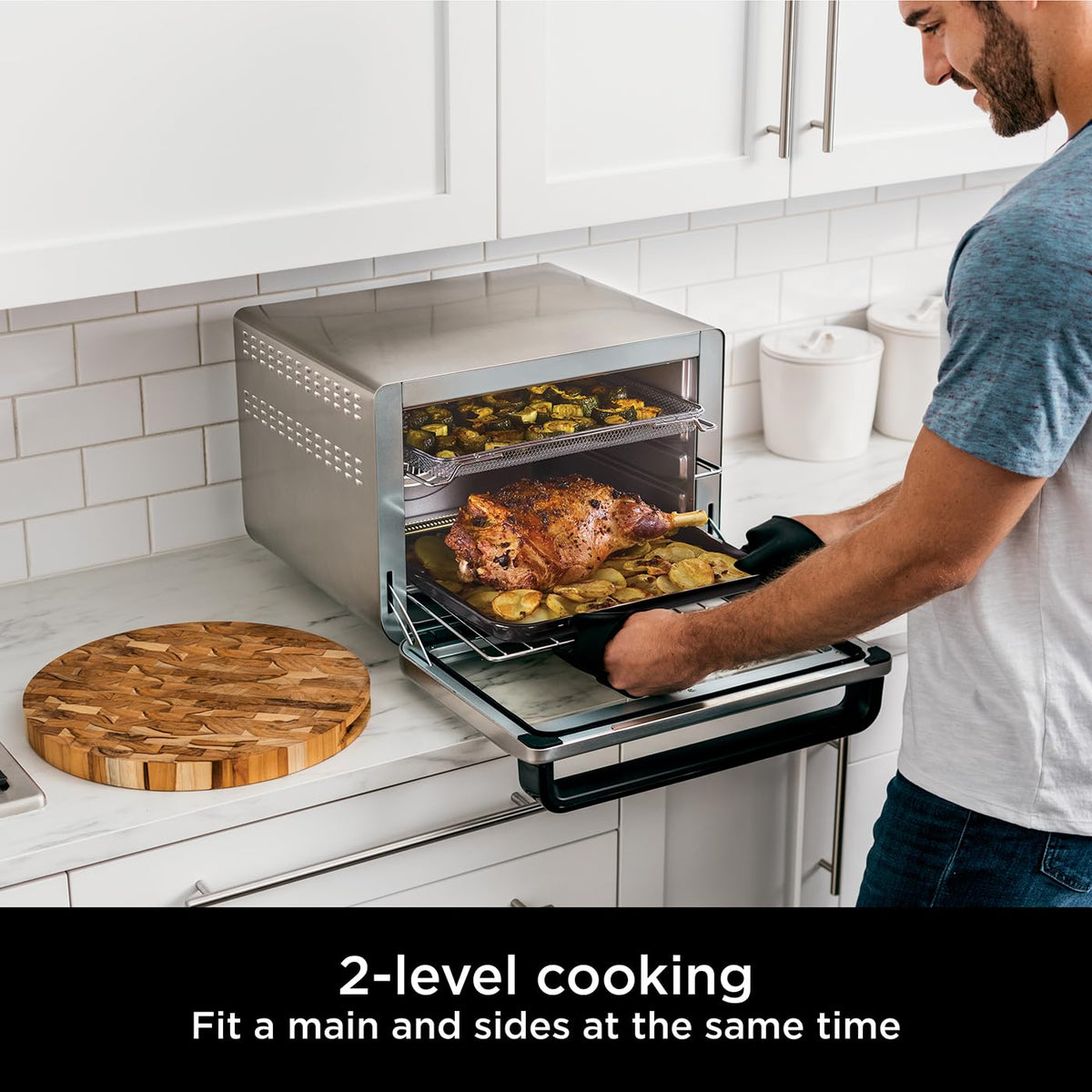 Ninja Foodi 10-in-1 Countertop Oven with 2-Level Cooking – DT200UK