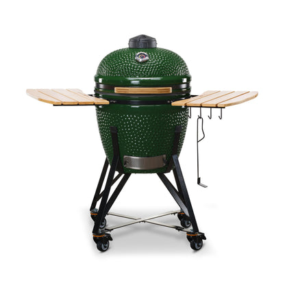 Kamado Bono 21" Ceramic Charcoal BBQ Grill & Smoker – Green