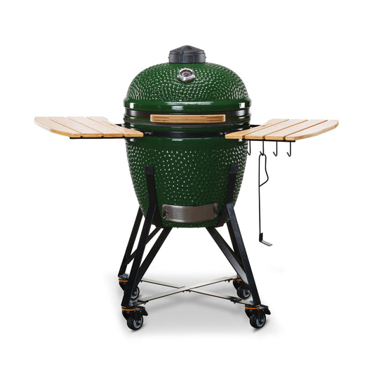 Kamado Bono 21" Ceramic Charcoal BBQ Grill & Smoker – Green