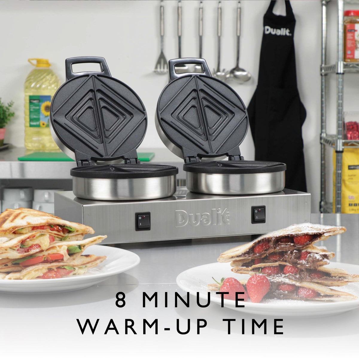 Dualit Double Contact Toaster & Toastie Maker – Stainless Steel