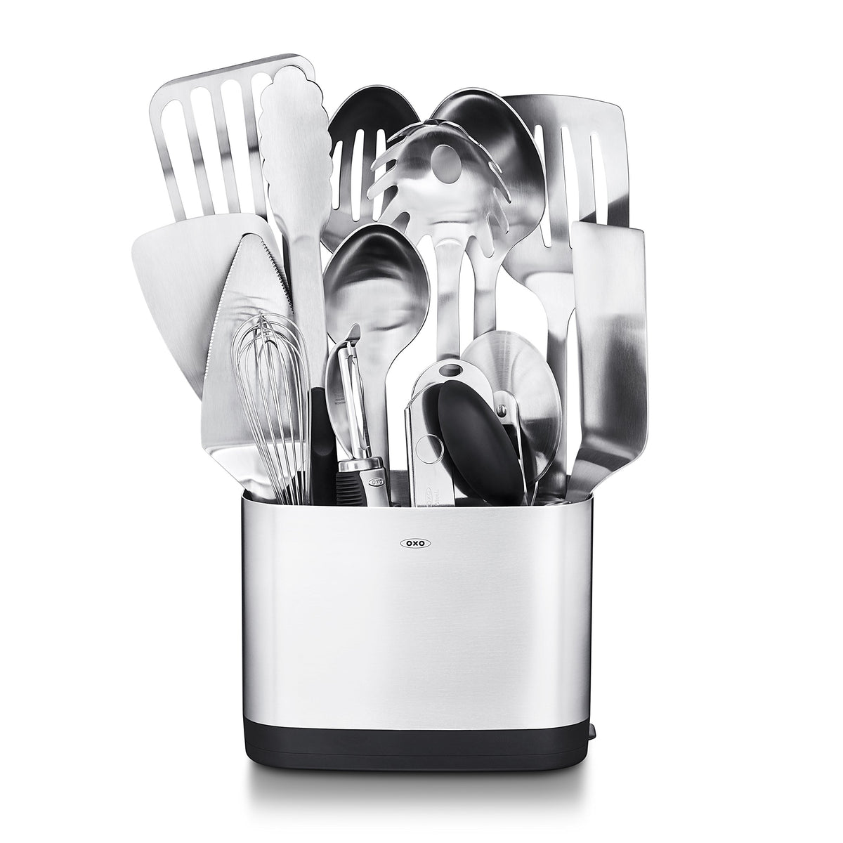 OXO Steel 15-Piece Kitchen Utensil Set – Stainless Steel